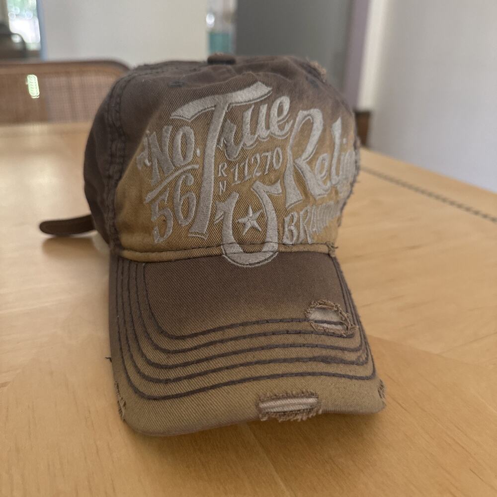True Religion Bandana 56 Distressed Vintage Baseball Hat Cap one Size